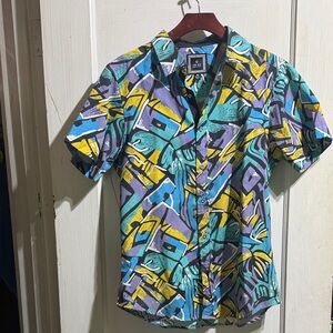 Colorful Geometric Men's Shirt